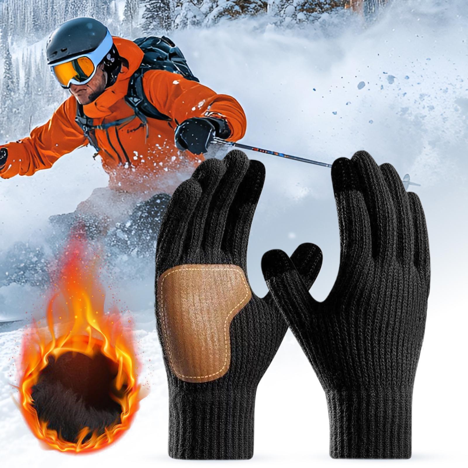 Running Gear For Cold Weather - Dokunmatik Ekranlı USB Isıtmalı Eldivenler, Kayak