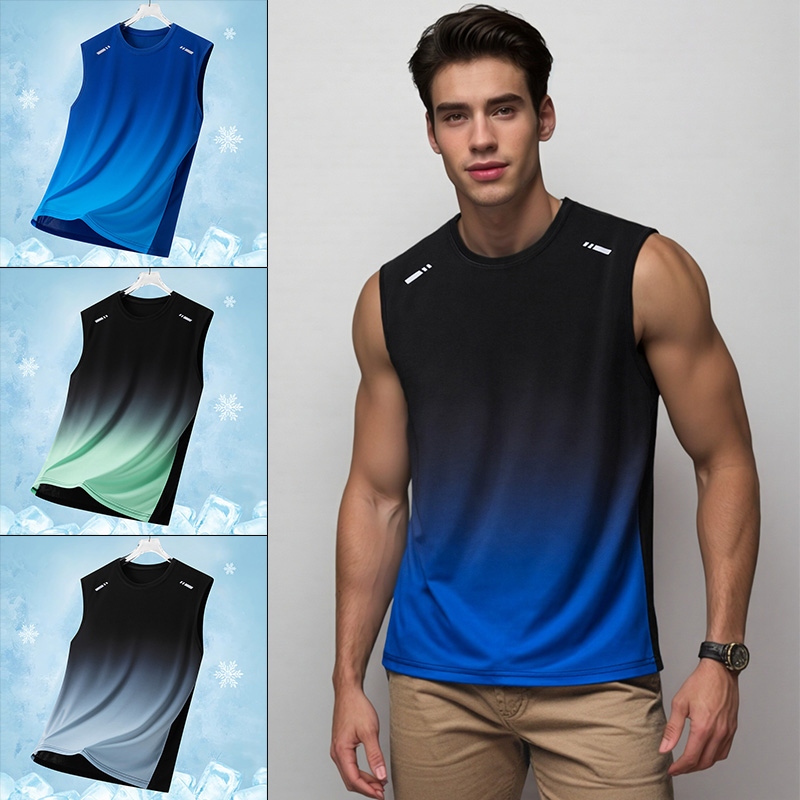 Running Hydration Vest - Erkekler Degrade Spor Yelek Hafif Kolsuz