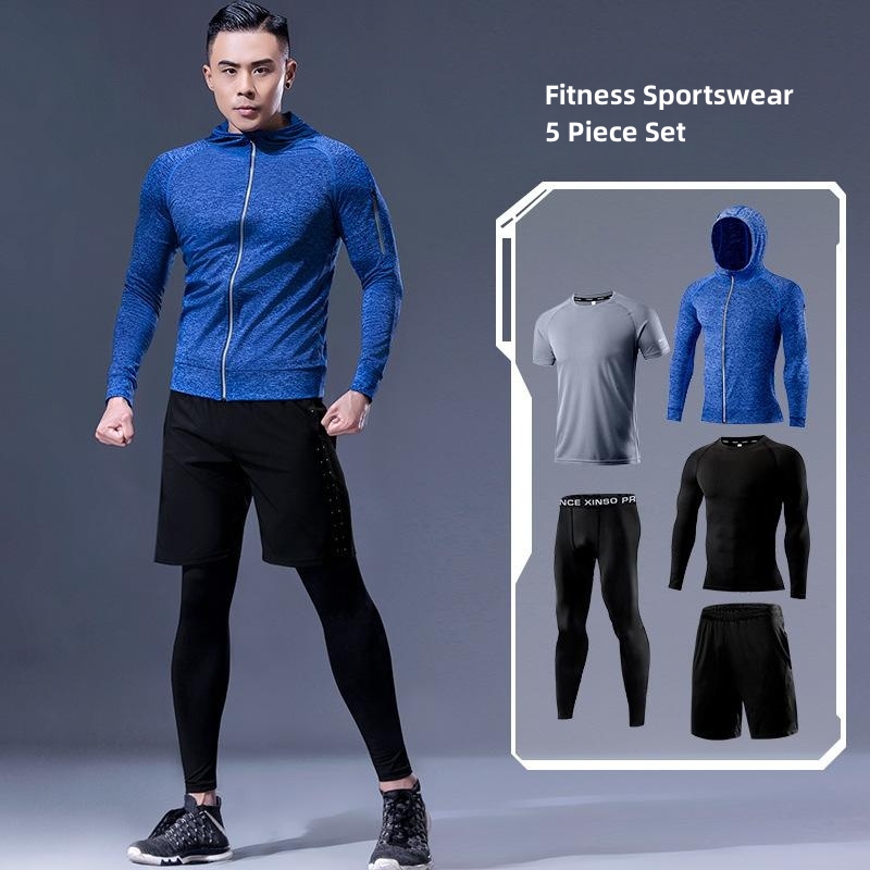5 Parça Erkek Spor Giyim Seti  - Running Gear Gym incelemesi ve fiyatı