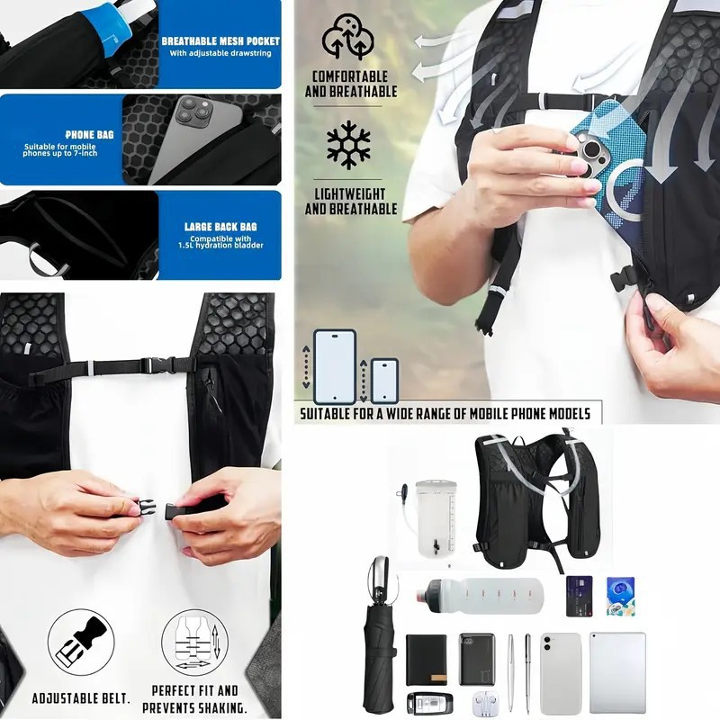 Unisex Koşu Yeleği Su Geçirmez - Running Hydration Vest incelemesi ve fiyatı