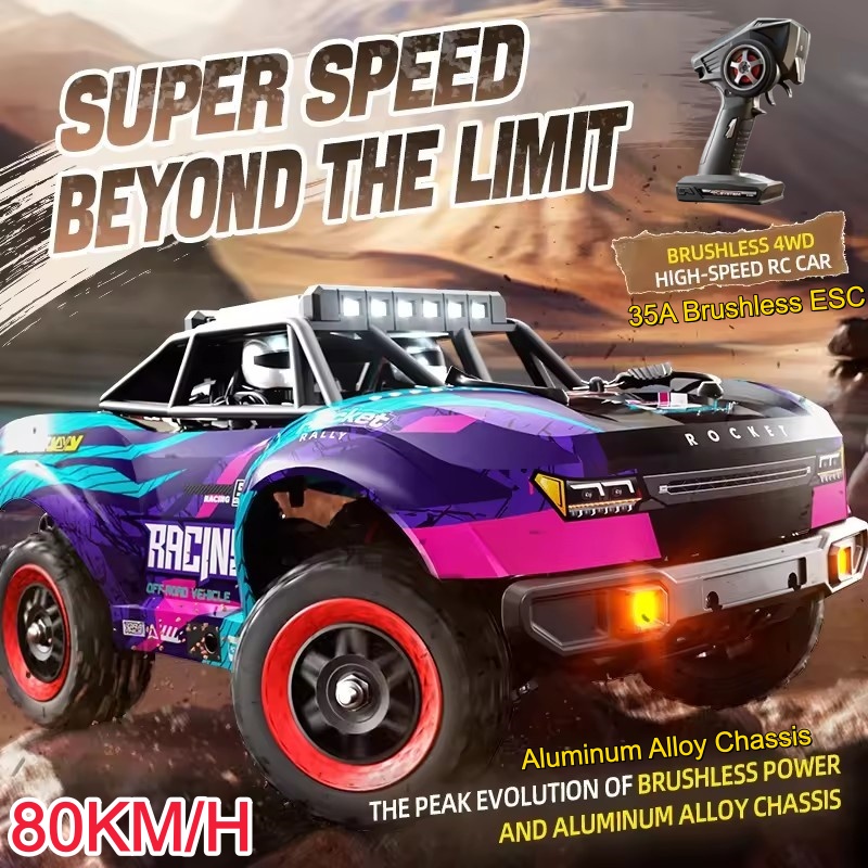80KM/S Fırçasız RC Yarış Araba - Running Gear Truck incelemesi ve fiyatı